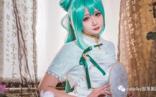 cos：初音未来Miku韶华旗袍cos正片@促织