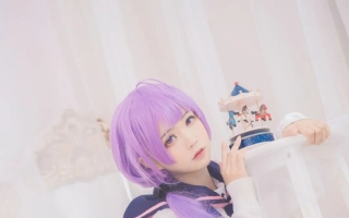 cos：碧蓝航线纯白独角兽cos正片@夏木木