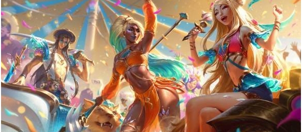 变身黑皮辣妹！《LOL》泳池派对新皮肤预览 原画公布