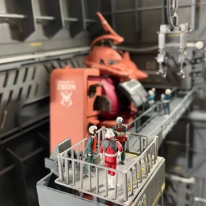 解体匠机？1/72机械内构版夏亚扎古2大型开舱维修场景